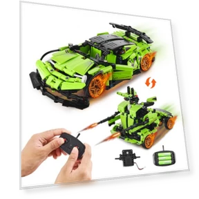 STEM Building Toys for Kids 2 in 1 App & Remote Control Car/Robot 461 PCS — Construction Kits, VEVOR