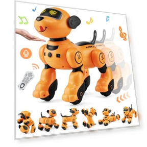 RC Robot Dog Toy with Talking, Dancing, Touch & Voice Remote Control — Interactive Animal Companions, VEVOR