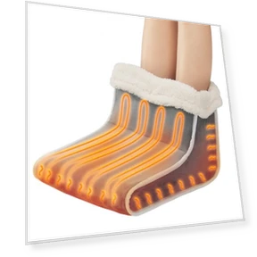 Electric Foot Warmer Slippers with Smart Timer — Beverage Warmers, VEVOR