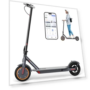 Folding Electric Scooter for Adults, 350W Motor, 8.5" Solid Tires, 19MPH, 21Mile Range — Electric Vehicles, sigravy