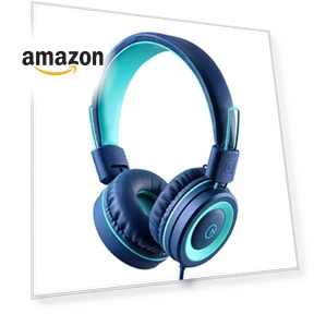 Foldable Stereo Kids Headphones with 3.5mm Jack - Tangle-Free Cord for Children and Teens — In-Ear Headphones, noot products
