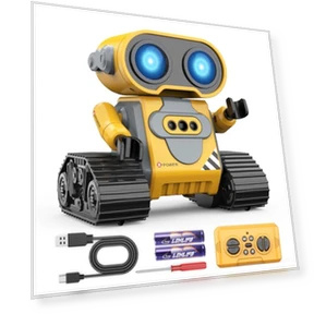 Remote Control Robot Toy with Gesture Sensing and Auto-Demo — Interactive Figures & Robots, Hamourd