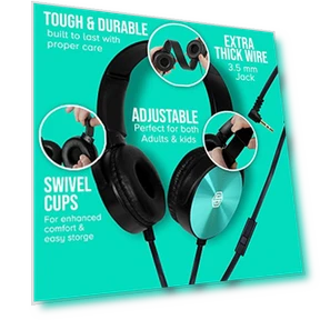 Classroom Headphones With Microphone Bulk Pack — In-Ear Headphones, Sonitum