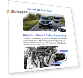 3CH 4K+2K+1080P HDR Car Dash Camera — Dashboard Cameras, VIOFO