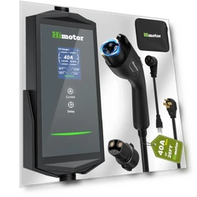 Level 2 EV Charger with NEMA 14-50 Plug and NEMA 5-15 Adapter — Battery Chargers, HIMOTOR