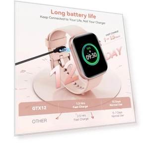 Smart Watch with AMOLED Screen — Smartwatches, aeac