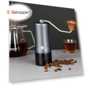 Manual Stainless Steel Core Dual Shaft Hand Crank Coffee Bean Grinder — Electric Blade Coffee Grinders
