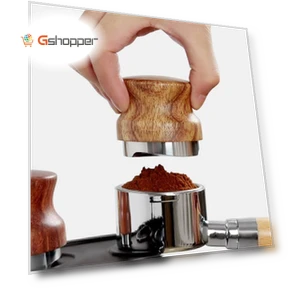 Pear Wood Stainless Steel Coffee Compressor — Tampers