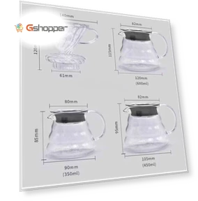 Heat-resistant Hand-brewed Coffee Glass Pot — Pots