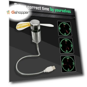 Mini Time And Temperature Display with LED Light — Clock