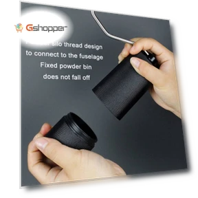 Stainless Steel Hand Crank Coffee Bean Grinder — Electric Blade Coffee Grinders
