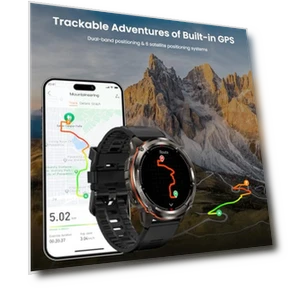 Ultra Rugged Smart Watch with GPS and Bluetooth Calling — Smartwatches, KOSPET