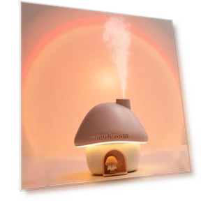 Ultrasonic Humidifier with Sunset Light — Air Moisturizers, fuliying