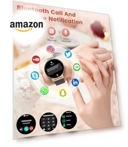 Elegant Rose Gold Smartwatch — Smartwatches, LIGE