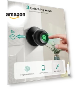 Smart Fingerprint Door Knob — Deadbolts, KLLOQUE