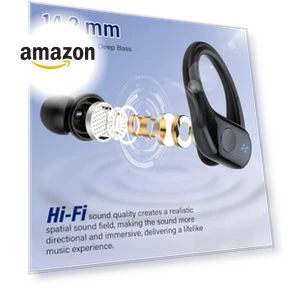 Wireless Earbuds with Earhooks — In-Ear Headphones, BESING TECHNOLOGY(SHENZHEN) COLTD