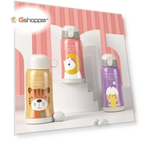 Smart Cartoon Animal Children Straw Cup — Cups
