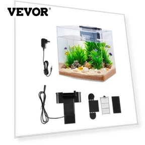 Smart Arch Clear GPPS Fish Tank Aquarium — Stands, VEVOR
