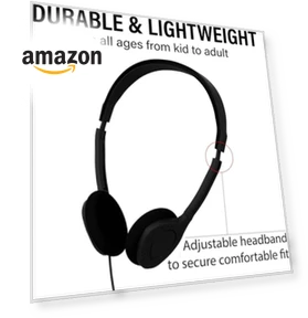 Bulk Classroom Student Headphones — In-Ear Headphones, Maeline