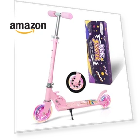 Kids Kick Scooter with Light Up Wheels — Push Scooters, Nattork