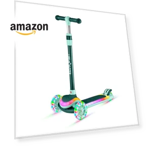 3-Wheel Kids Scooter with Multi-Color Lights — Pedal Cars, Lifemaster