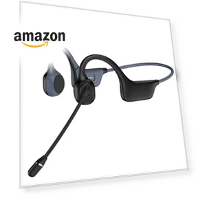 Open-Ear Bone Conduction Headphones with Mic — Over-Ear Headphones, Hostena