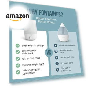Top-Fill Cool Mist Humidifier — Air Moisturizers, Fontaines Luxury