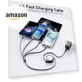 Retractable Multi Charging Cable — Cables, Minlu