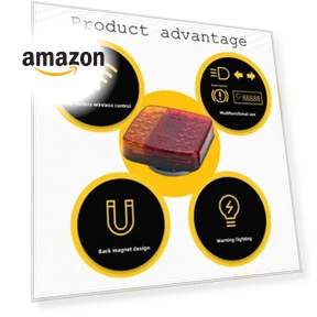 Wireless Magnetic Trailer Tail Light Kit — Trailer Lights, Generic
