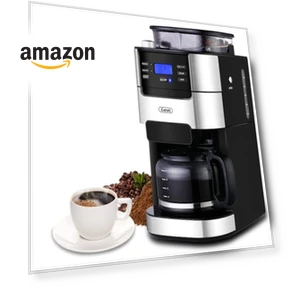 10-Cup Coffee Maker with Built-in Burr Grinder — Electric Blade Coffee Grinders, Gevi