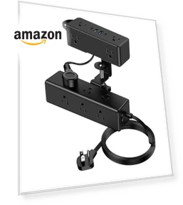 Dual Layer Desk Clamp Power Strip — Power Solutions & Surge Protection, VILONG