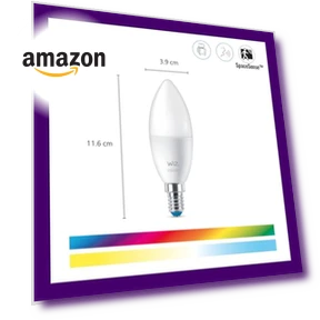 Color LED Smart Candle-Shaped Bulb — LED, WiZ