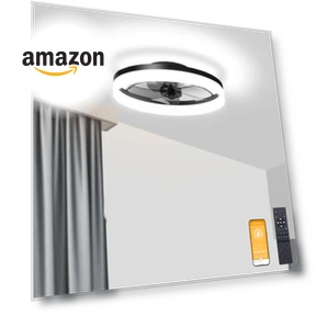 Low Profile Ceiling Fan with Lights and Remote — Ceiling Fan Wall Controls, VOLISUN