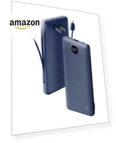 Portable Charger Built-in Cables and AC Wall Plug — Chargers, VRURC