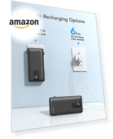 Portable Charger with Built-in Cables and Wall Plug — Chargers, Charmast