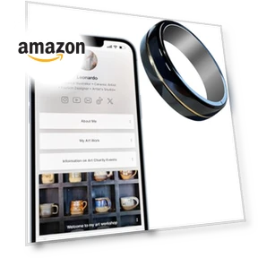Digital Business Card NFC Ring — Smart Rings, itapring