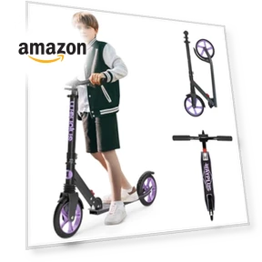 Foldable Kick Scooter with Adjustable Handlebar — Push Scooters, WAYPLUS
