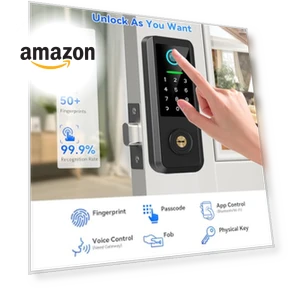 Smart Keyless Entry Door Lock with Handle — Deadbolts, YOSIMIKA