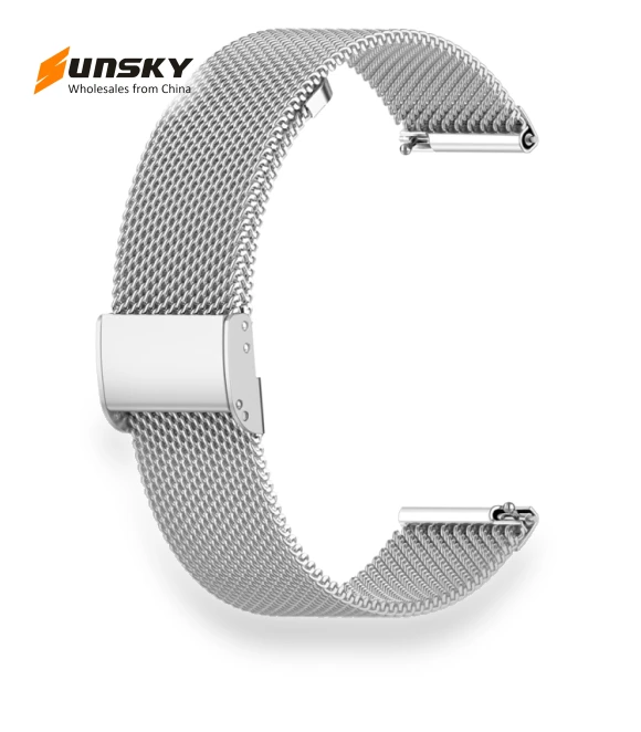 Milan Metal Steel Mesh Buckle Watch Band — Bands, Samsung