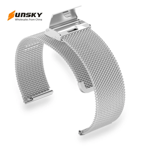 Milan Metal Steel Mesh Buckle Watch Band — Bands, Samsung