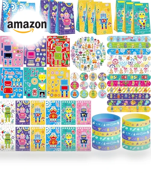 Robot Party Favors — Decorations, Lilwemen