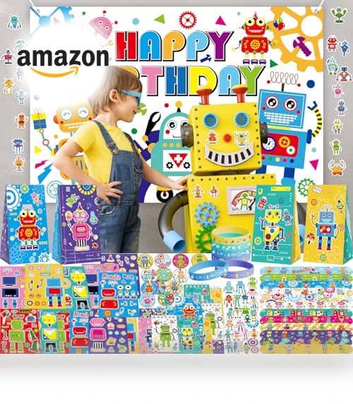 Robot Party Favors — Decorations, Lilwemen