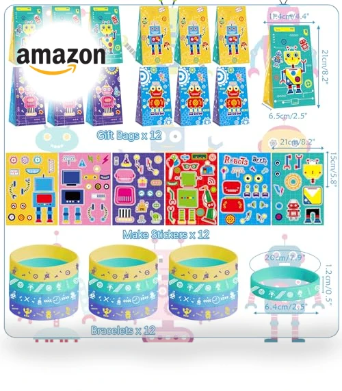 Robot Party Favors — Decorations, Lilwemen