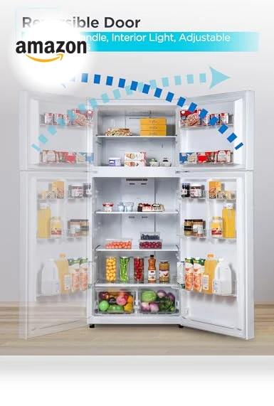 Top Mount Refrigerator with Freezer — Mini Fridges, BLACK+DECKER