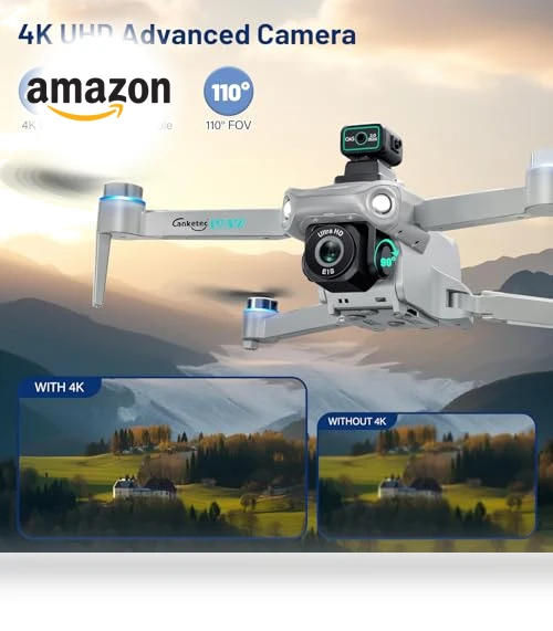 4K GPS Drone with LCD Screen — Drones, CANKETEC