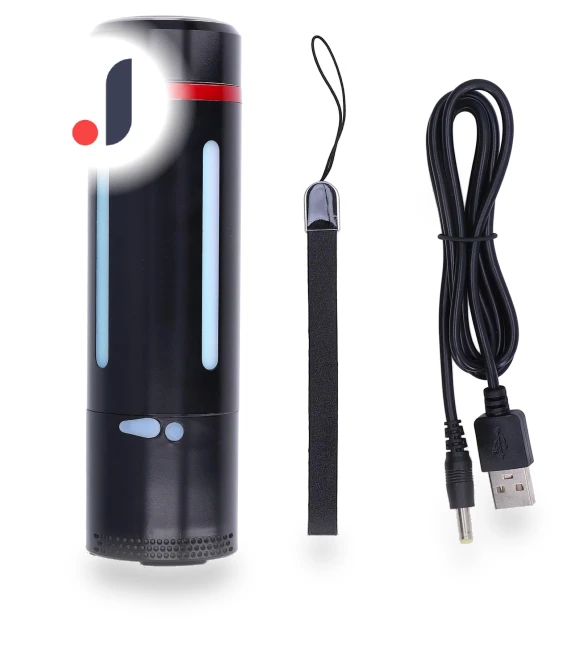 Smart Vacuum Bottle with USB Charging and Bluetooth Speaker — Hydration Essentials, KONNWEI