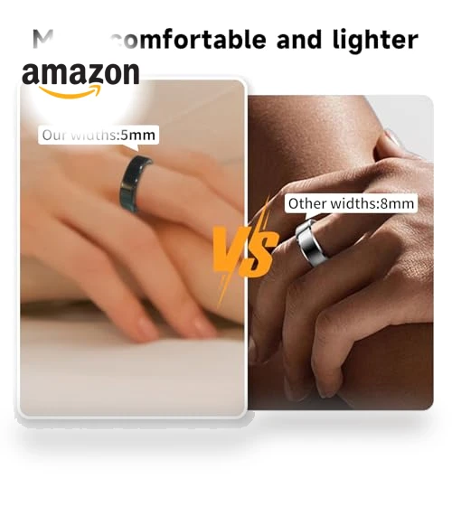 Sleep & Fitness Tracking Smart Ring — Smart Rings, AMZAIZO