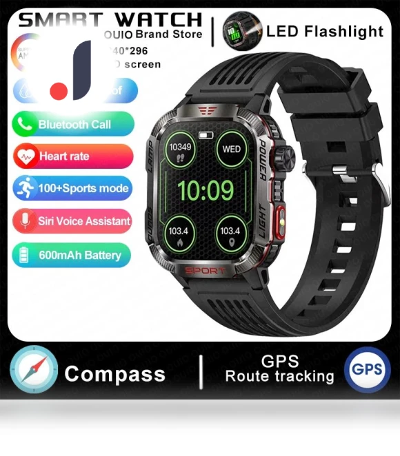 600mAh Battery Smart Watch for Men — Smartwatches, Zodvboz