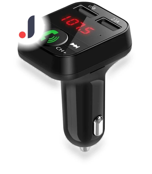 Bluetooth 5.0 FM Transmitter — Phone Accessories, Foot Living