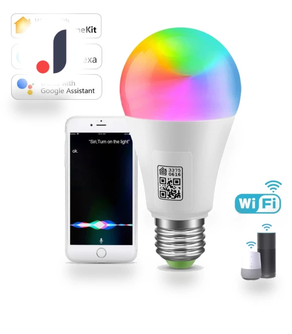 RGB LED Smart WiFi Bulb — LED, MALITAI